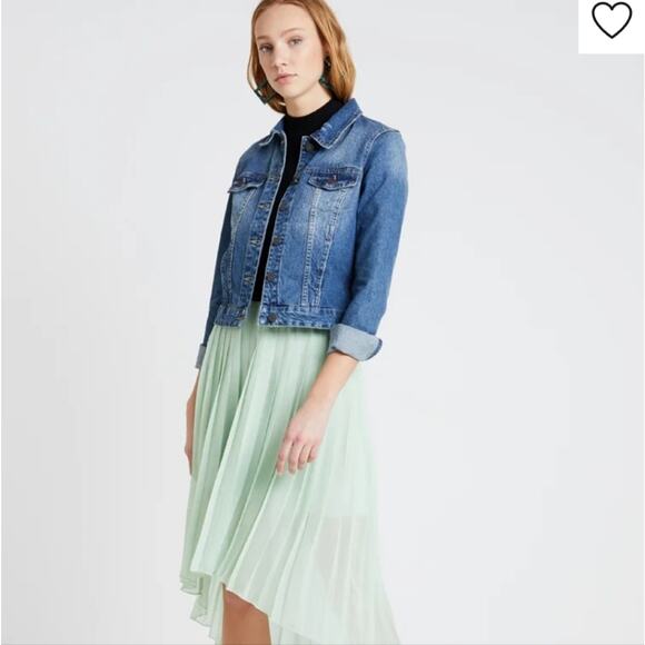 Noisy May Distressed Denim Jacket Blue Medium Wash Classic Trendy Streetwear S - Picture 5 of 14